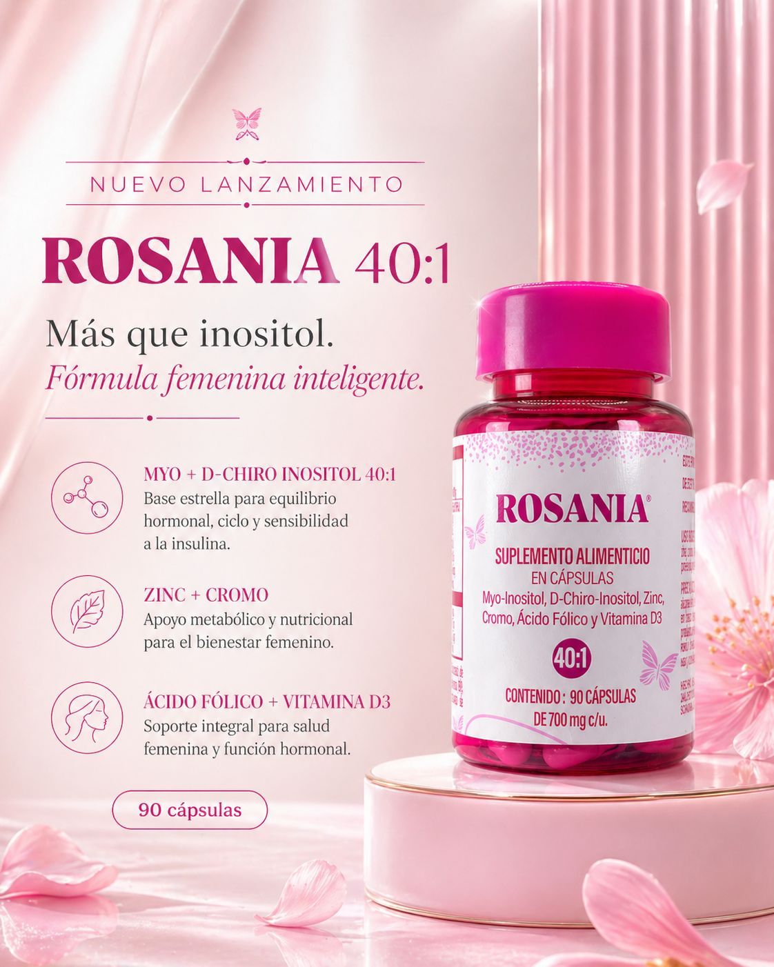 Rosania - inositol en capsulas